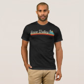 T-shirt Ski Retro Snow Valley (Devant entier)
