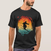 T-Shirt SKI RETRO VINTAGE (Devant)