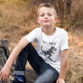 T-shirt Ski-Rex Aventure : Dinosaure sur Skis