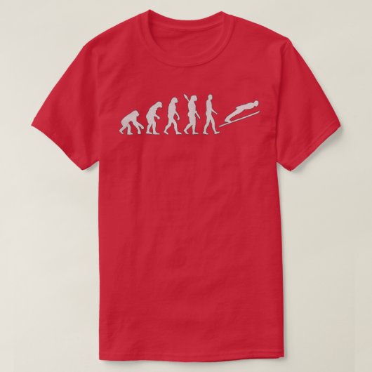 T-shirt Ski saut évolution 3 (Design devant)