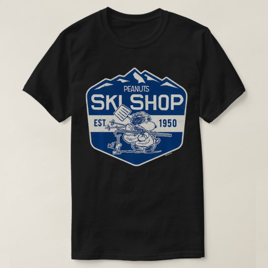 T-shirt Ski Shop Peanuts 1950 (Design devant)