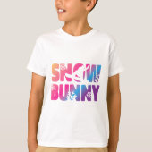 T-shirt Ski Skiing Bunny Snow Bunny  (Devant)