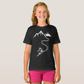 T-shirt Ski Skiing Mountains Skier Winter Sports (Devant entier)