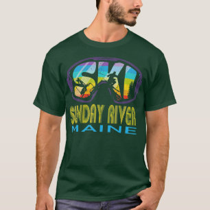T-shirt Ski Sunday River Maine Vacances ski