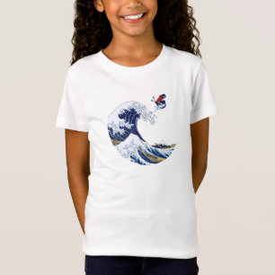 T-Shirt Ski sur la grande vague de Kanagawa Japonais