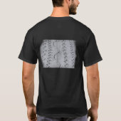 T-shirt ski sur le noir (Dos)