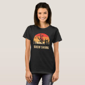 T-shirt Ski sur neige (Devant entier)