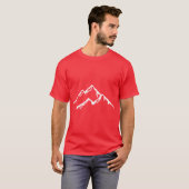 T-shirt Ski The Mountains Mountain Skiing Snowboard Snowbo (Devant entier)