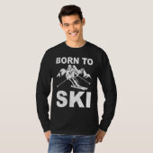 T-shirt ski tours cross country skiingmountains descent sk (Devant entier)