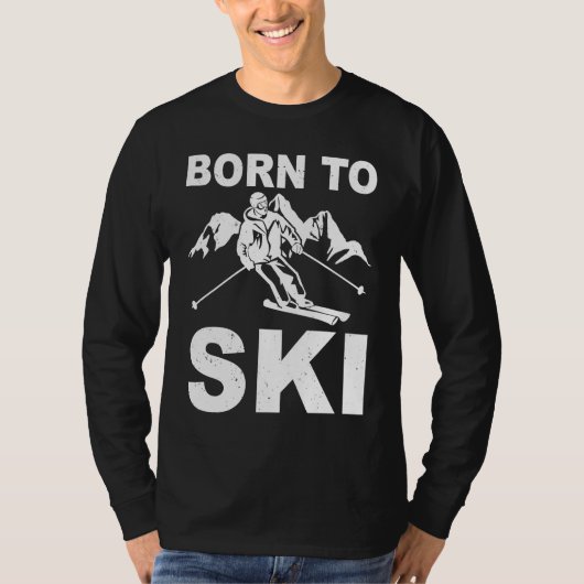 T-shirt ski tours cross country skiingmountains descent sk (Devant)