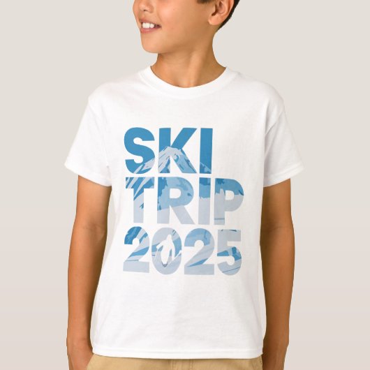 T-shirt Ski Trip 2025 Men Women Funny Skiing 1 (Devant)