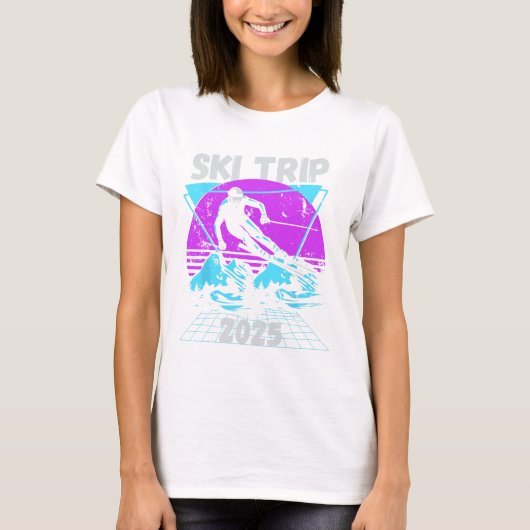 T-shirt Ski Trip 2026 - Matching Family Snow Skiing Vacati (Devant)