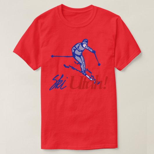 T-shirt Ski Utah 1 (Design devant)
