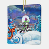 T-SHIRT Ski Utah Keramisch Ornament (Links)