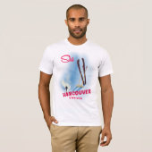 T-shirt Ski Vancouver Canada (Devant entier)