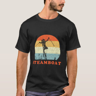 T-shirt Ski Vapeur Springscolorado Vintage Retro Snow S