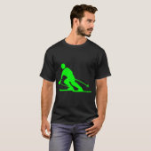 T-shirt Ski - Vert (Devant entier)