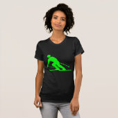 T-shirt Ski - Vert (Devant entier)