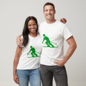 T-shirt Ski - Vert herbe (Unisexe)
