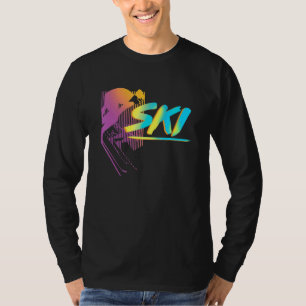 T-shirt Ski Vintage 80s 90s