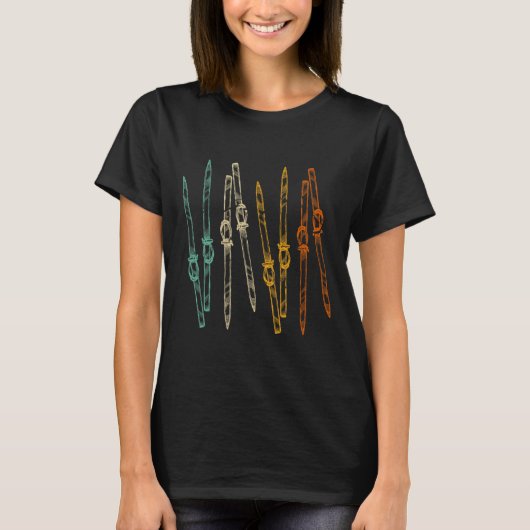 T-shirt Ski Vintage Ski Rétro (Devant)
