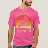 T-shirt Ski Wolf Creek Colorado Mountain (Devant)