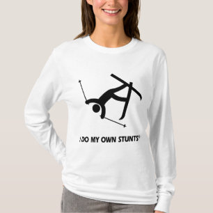 T-shirt Skiant mes propres cascades