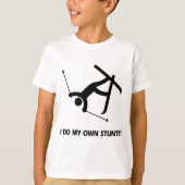 T-shirt Skiant mes propres cascades (Devant)