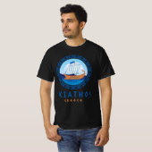 T-shirt Skiathos, Grèce Design de navires grecs (Devant entier)