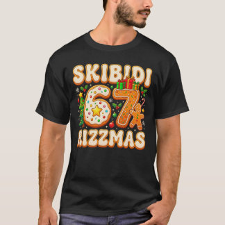 T-shirt SKIBIDI 67 RIZZMAS Six Seven Meme 6 7 Christmas