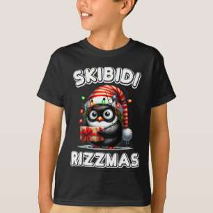 T-shirt Skibidi Rizzmas Drôle Gen Alpha Argot Noël Pe