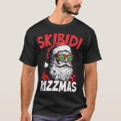 T-shirt Skibidi Rizzmas Noël Rizz Père Noël (Devant)