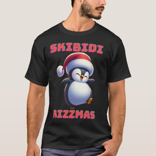 T-shirt Skibidi Rizzmas Penguin (Devant)