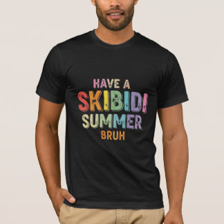 T-shirt Skibidi Summer Vibes - Vintage Pop Art Typography
