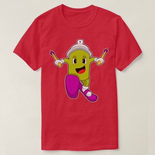 T-shirt Skier à jet de glace Skier (Design devant)