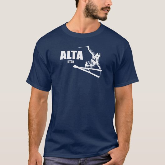 T-shirt Skier Alta Utah (Devant)