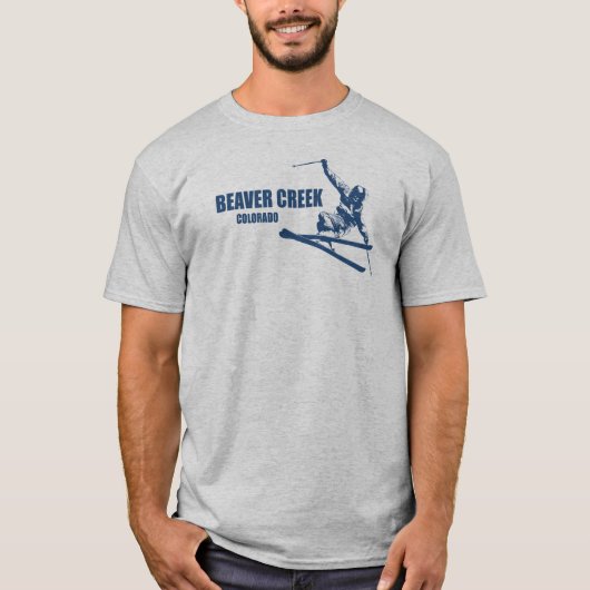 T-shirt Skier Beaver Creek Colorado (Devant)