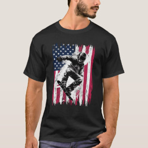 T-shirt Skier De Montagne cool Snowboard Pour Hommes Femme