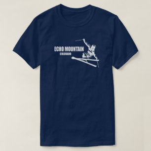 T-shirt Skier Echo Mountain Colorado