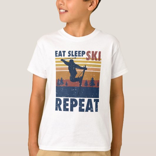 T-shirt Skier plus amusant Dire un cadeau (Devant)
