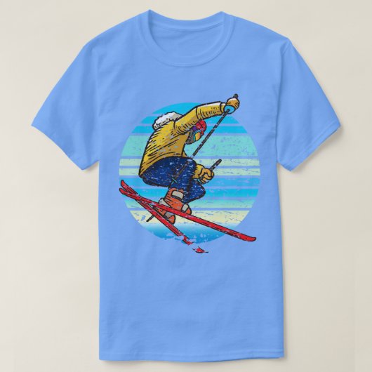 T-shirt Skier Rétro (Design devant)