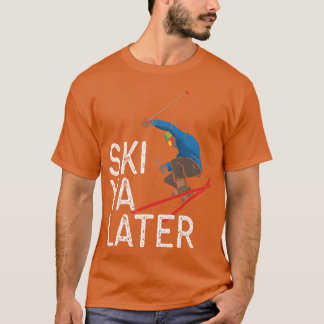 T-shirt Skier Ski Sports d'hiver Montagnes Alpes 1