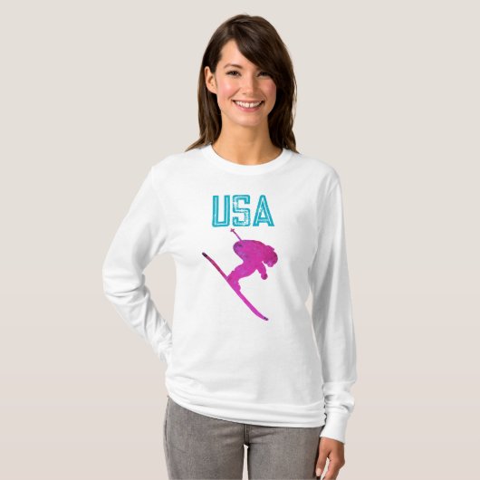 T-SHIRT SKIEUR (Devant entier)