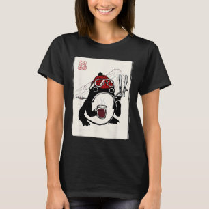 T-shirt Skieur après-ski Japonais Hommes Femmes Enfants Dr