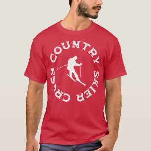 T-shirt Skieur Cross Country Sport d'hiver Cool Sweat-shir