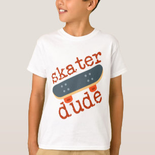 T-shirt Skieur Dude // Cute Kids Skateboard