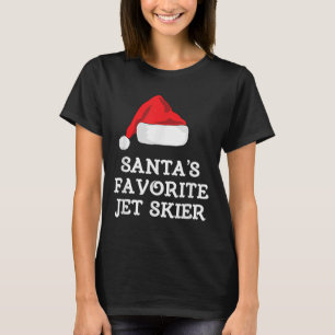 T-shirt Skieur Jet préféré du Père Noël Noël Xmas Ski