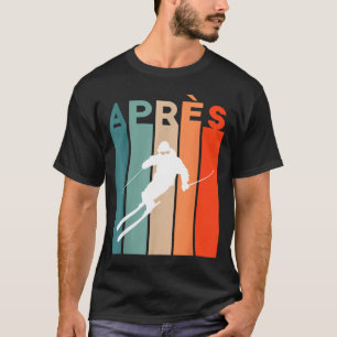 T-shirt Skieur ski rétro vintage skieur rétro vintage aprè