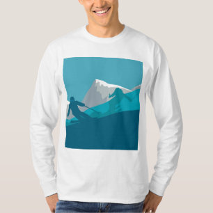 T-shirt Skieurs alpins Ski alpin Blanc