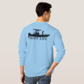 T-shirt Skiff Life T-Top Bateau de pêche - Console central (Dos entier)
